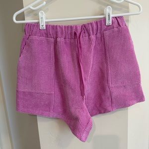 Purple Urban Outfitters corduroy shorts